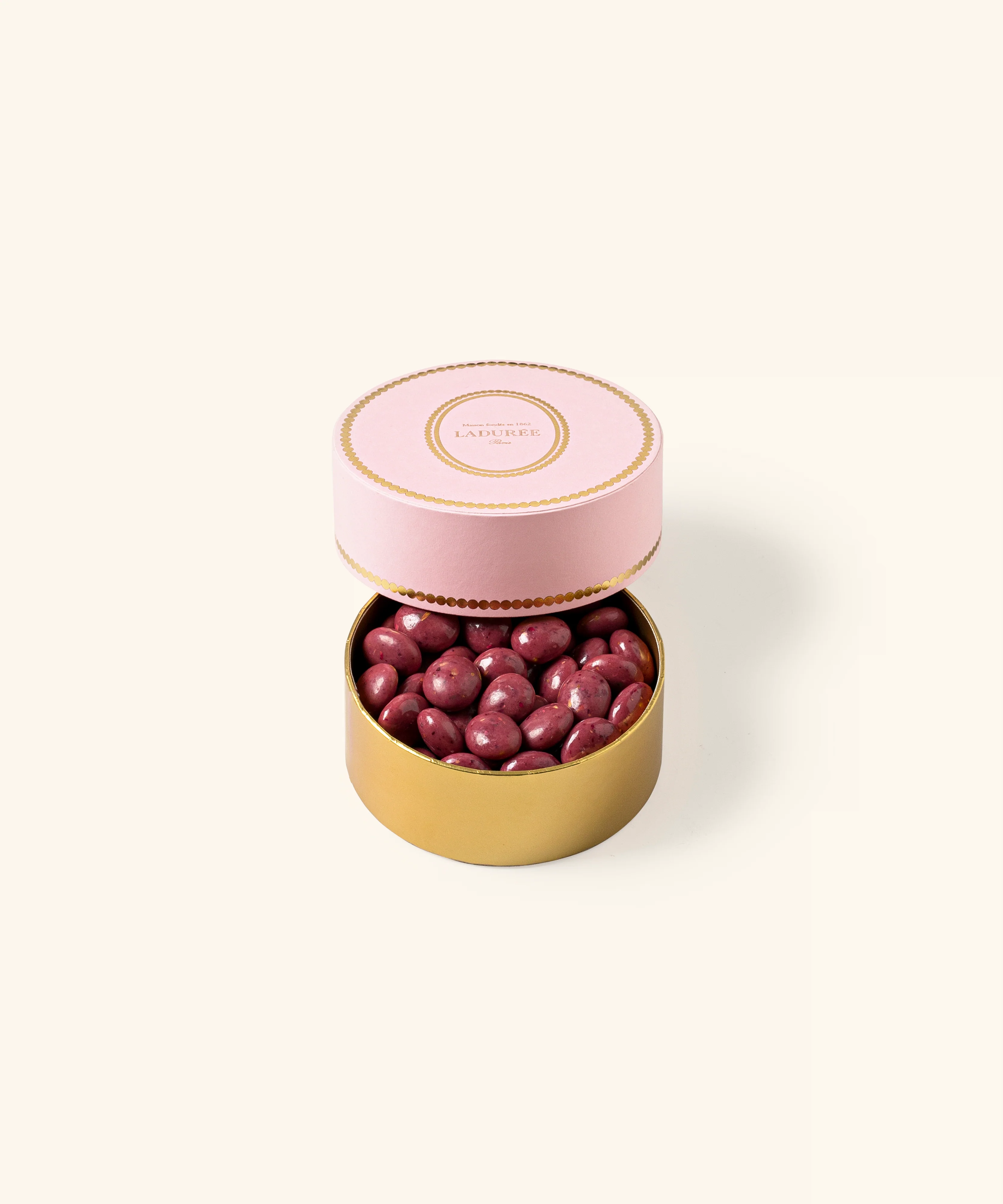 Coffret de perles chocolatées Amande Ispahan